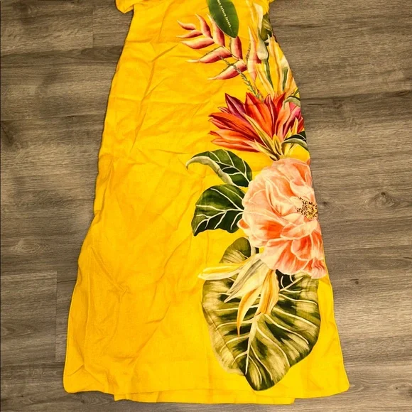 Farm Rio V neck linen midi dress - Picture 11 of 15